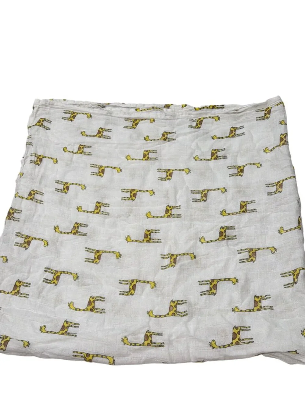 Giraffe Print Muslin Baby Blanket Swaddle Aden & Anais Original